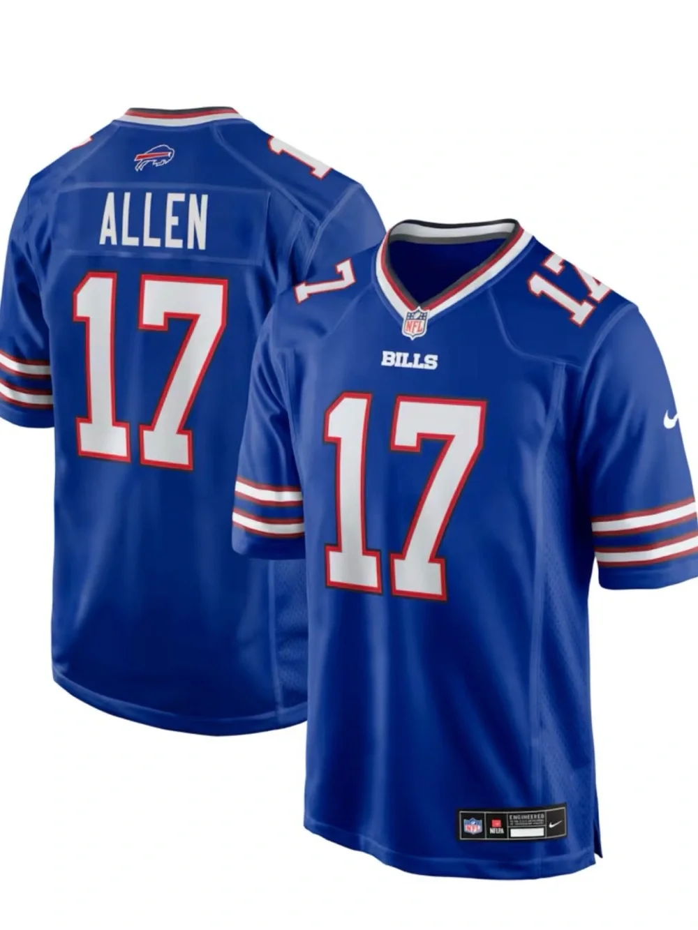 NWT Men’s Josh Allen Buffalo Bills Nike Team Game Player Jersey - Royal Sz S